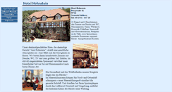 Desktop Screenshot of hotel-hohnstein.de